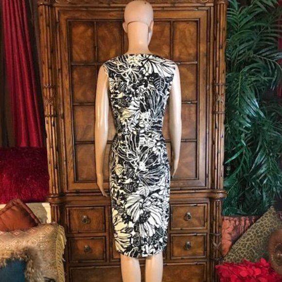 Jones New York Cotton Abstract Floral Dress - Picture 2 of 8